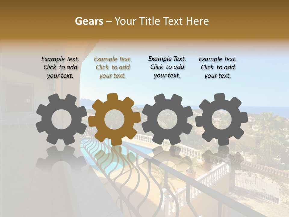 Transparent House Texture PowerPoint Template