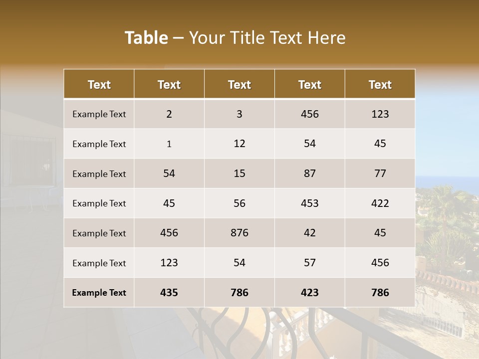 Transparent House Texture PowerPoint Template