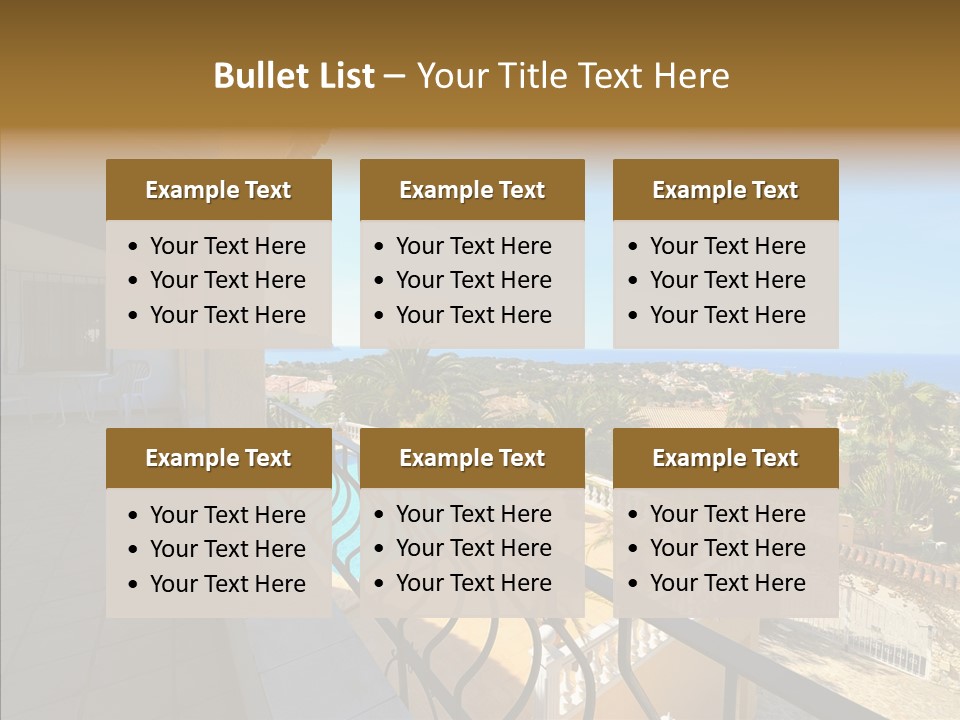 Transparent House Texture PowerPoint Template