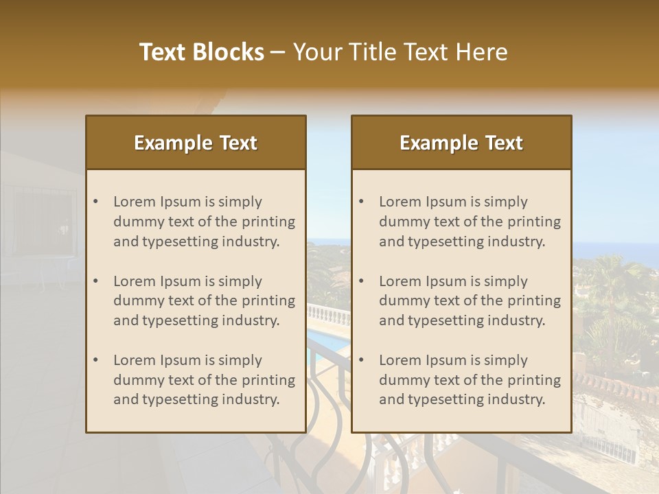 Transparent House Texture PowerPoint Template