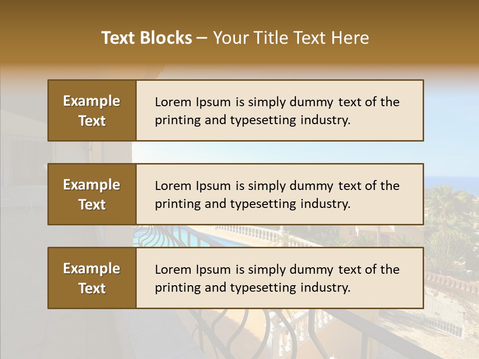 Transparent House Texture PowerPoint Template