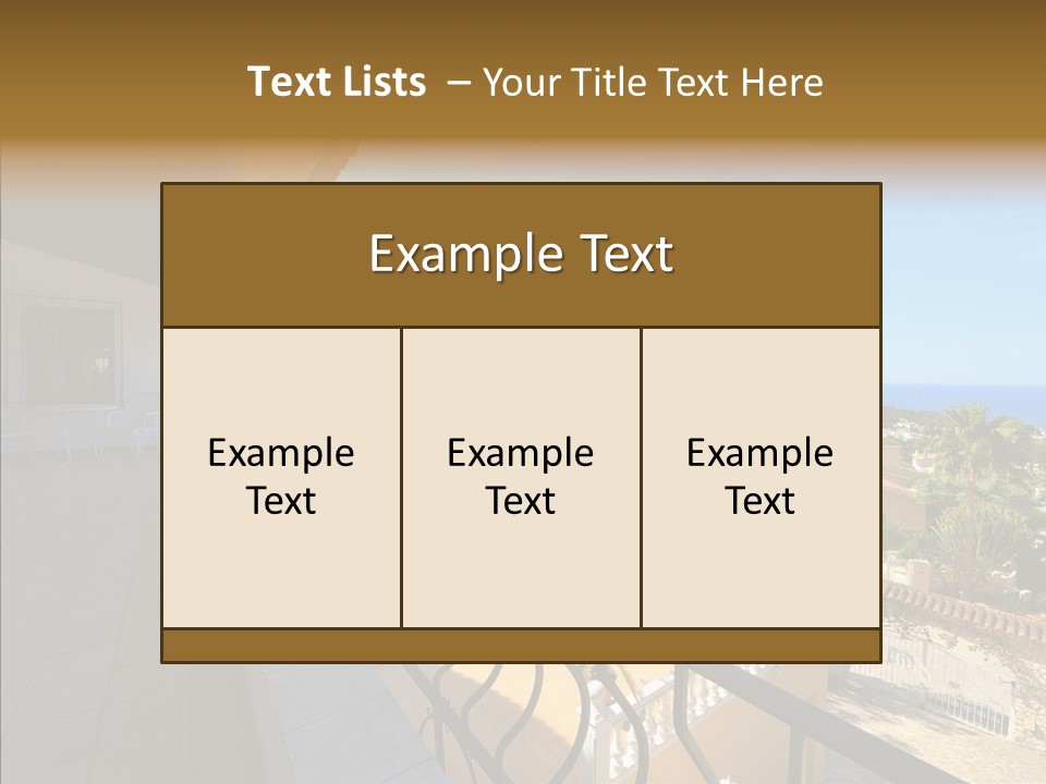Transparent House Texture PowerPoint Template