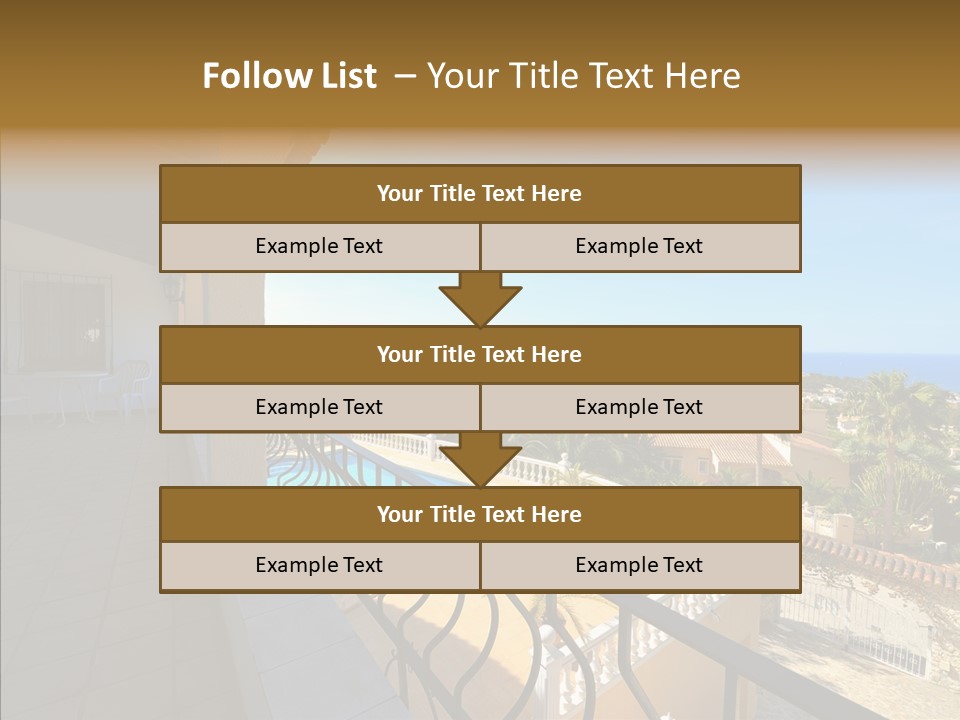 Transparent House Texture PowerPoint Template