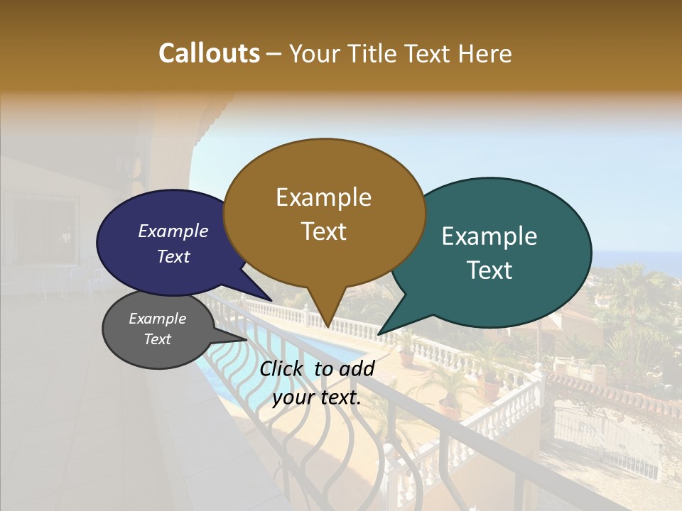 Transparent House Texture PowerPoint Template