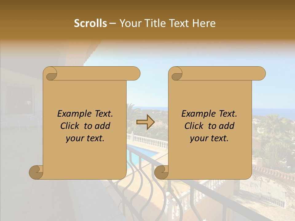 Transparent House Texture PowerPoint Template