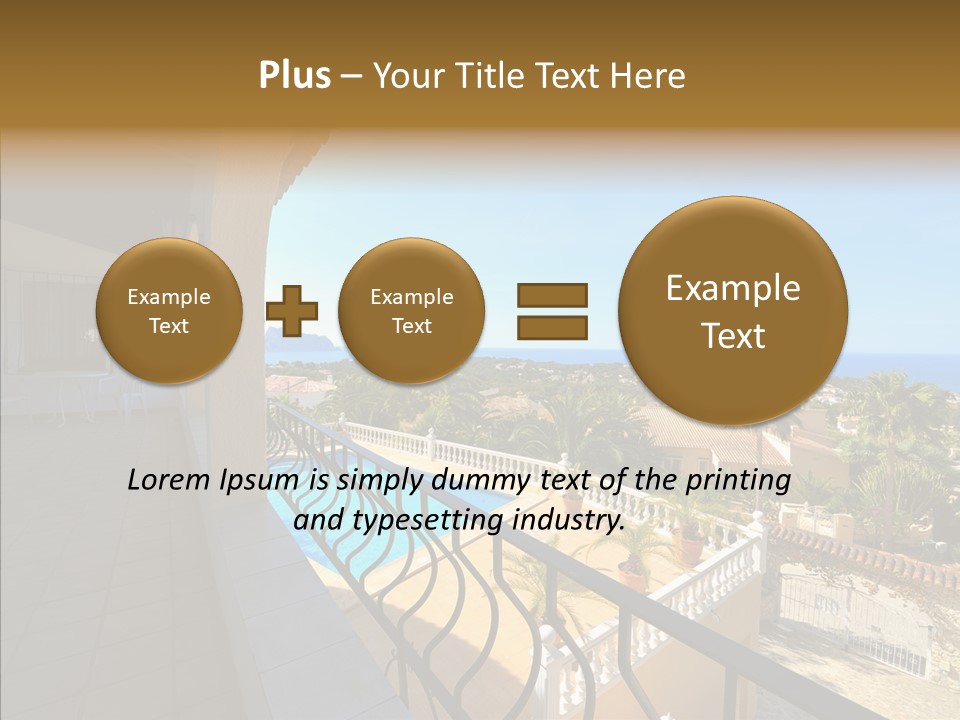 Transparent House Texture PowerPoint Template