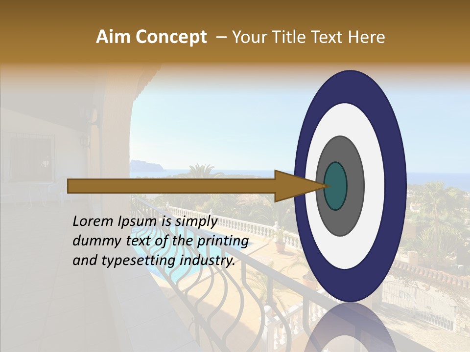 Transparent House Texture PowerPoint Template