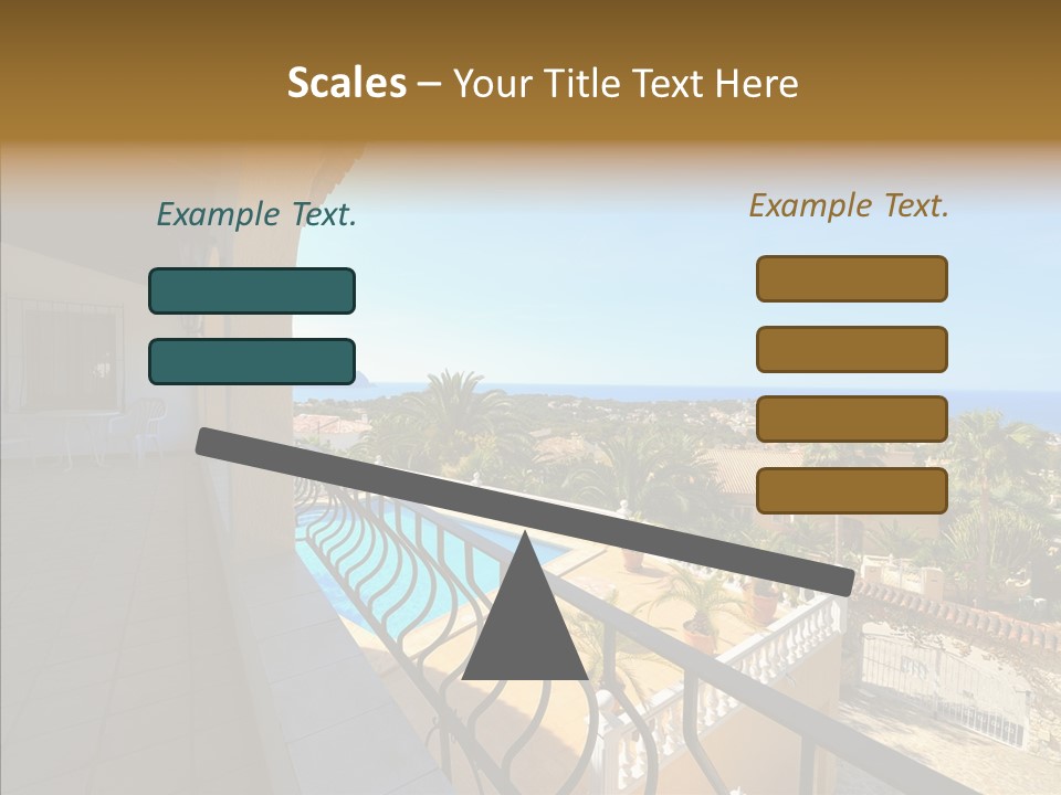 Transparent House Texture PowerPoint Template
