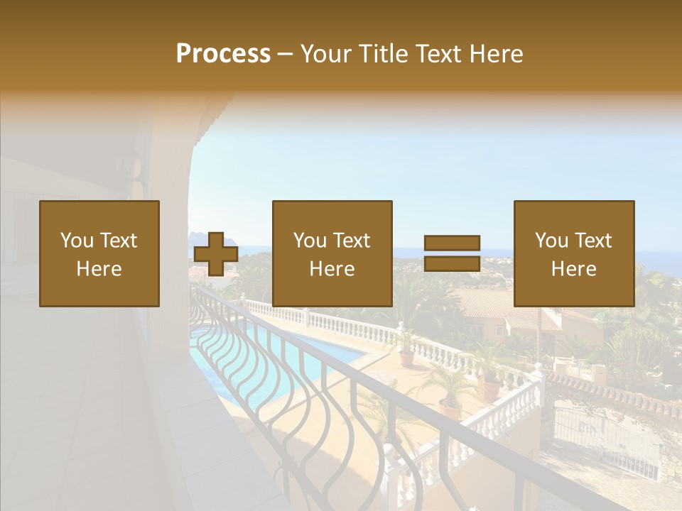 Transparent House Texture PowerPoint Template