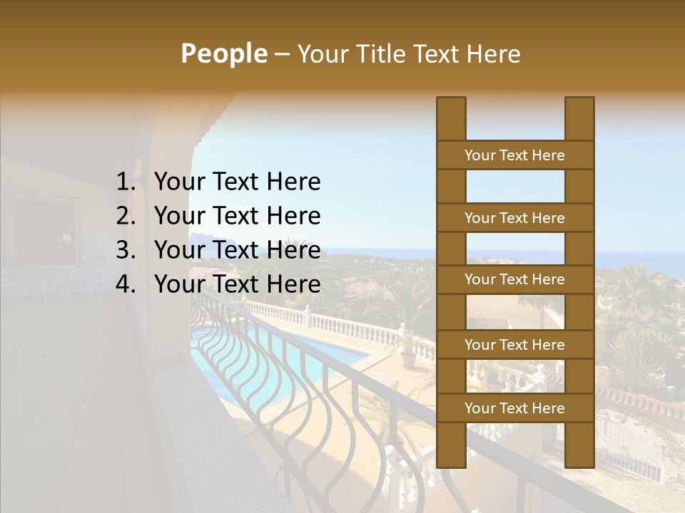 Transparent House Texture PowerPoint Template