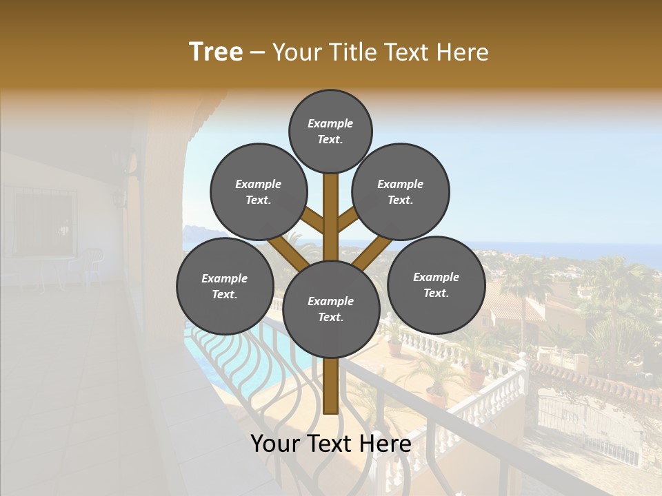 Transparent House Texture PowerPoint Template