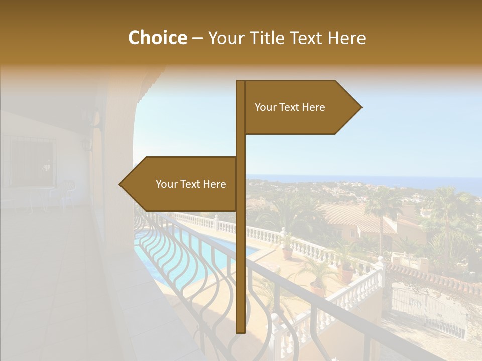 Transparent House Texture PowerPoint Template