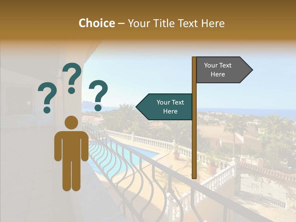 Transparent House Texture PowerPoint Template