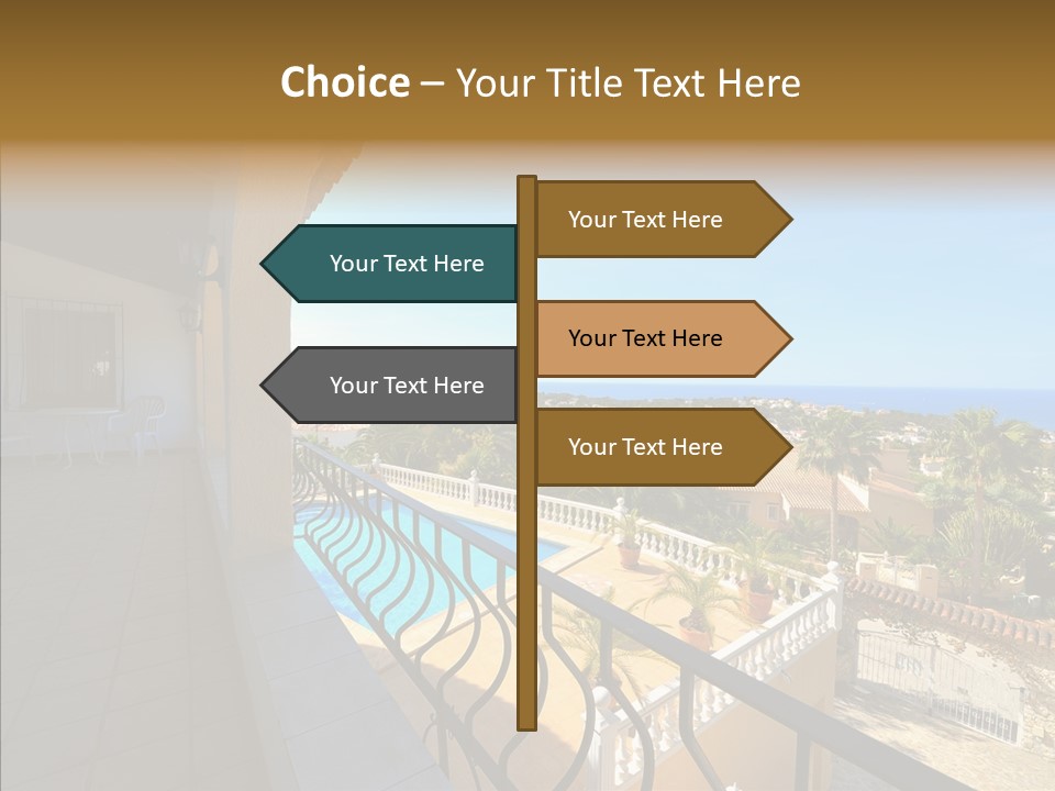 Transparent House Texture PowerPoint Template