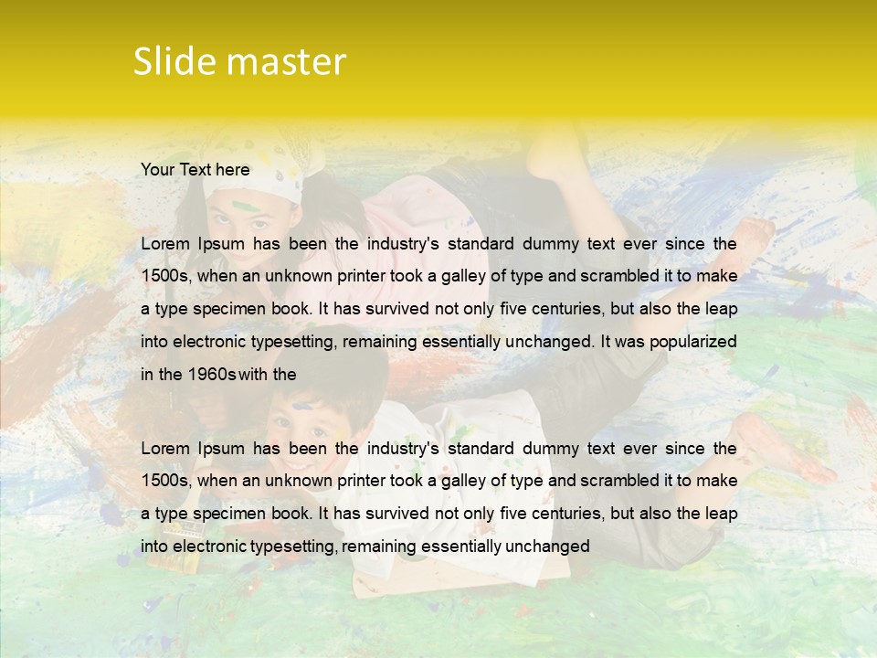 Boy Workshop Child PowerPoint Template