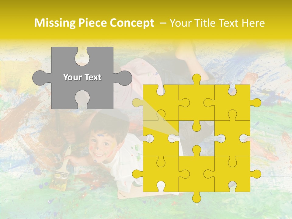 Boy Workshop Child PowerPoint Template