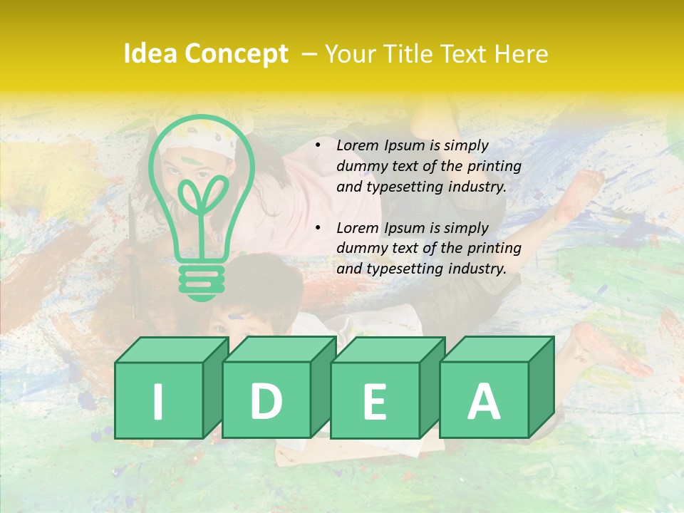 Boy Workshop Child PowerPoint Template