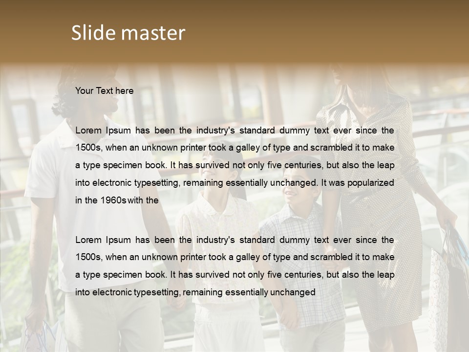 Father Mother Boy PowerPoint Template