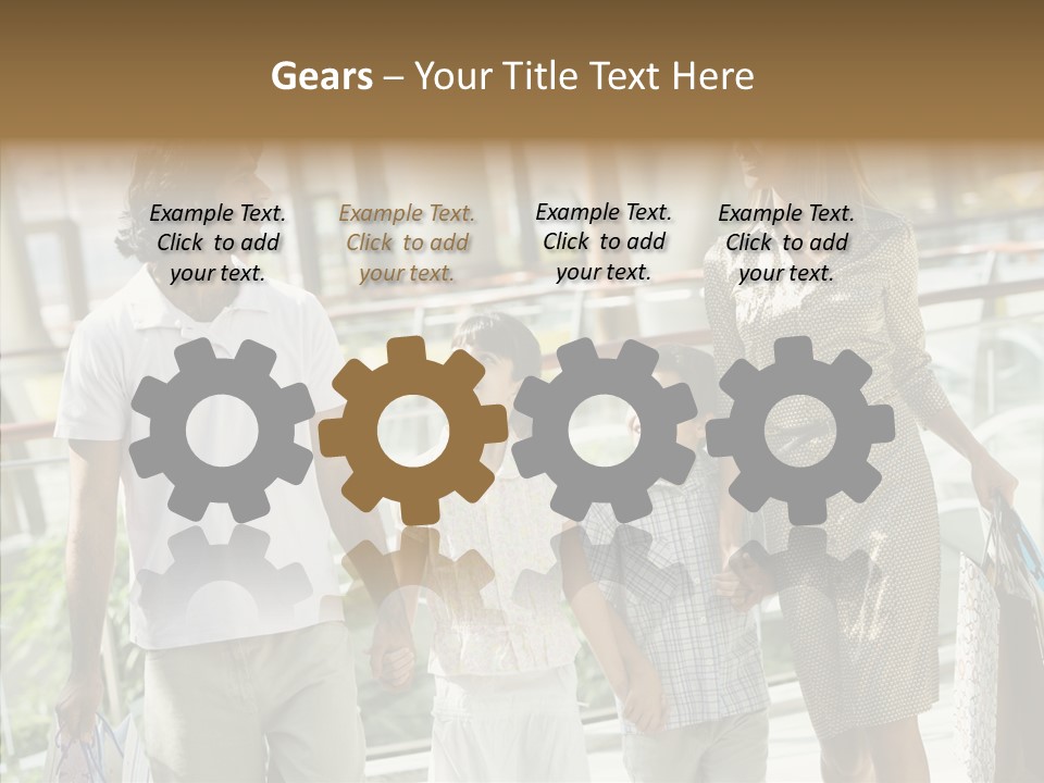 Father Mother Boy PowerPoint Template
