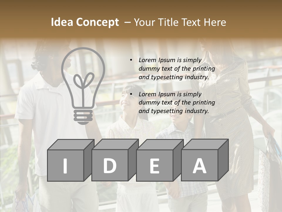 Father Mother Boy PowerPoint Template