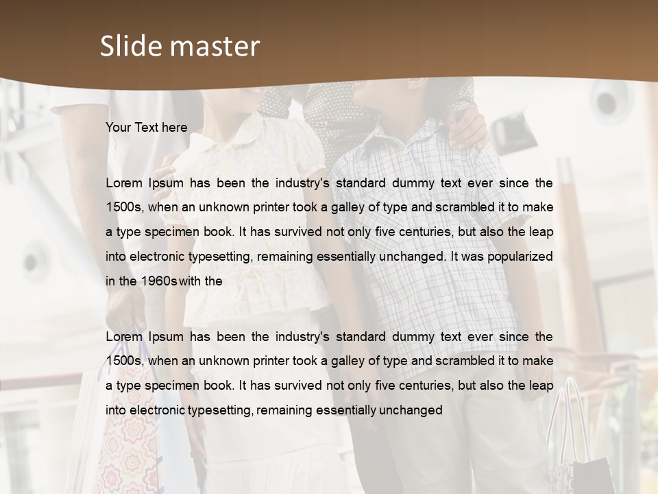 Vertical Son Girl PowerPoint Template