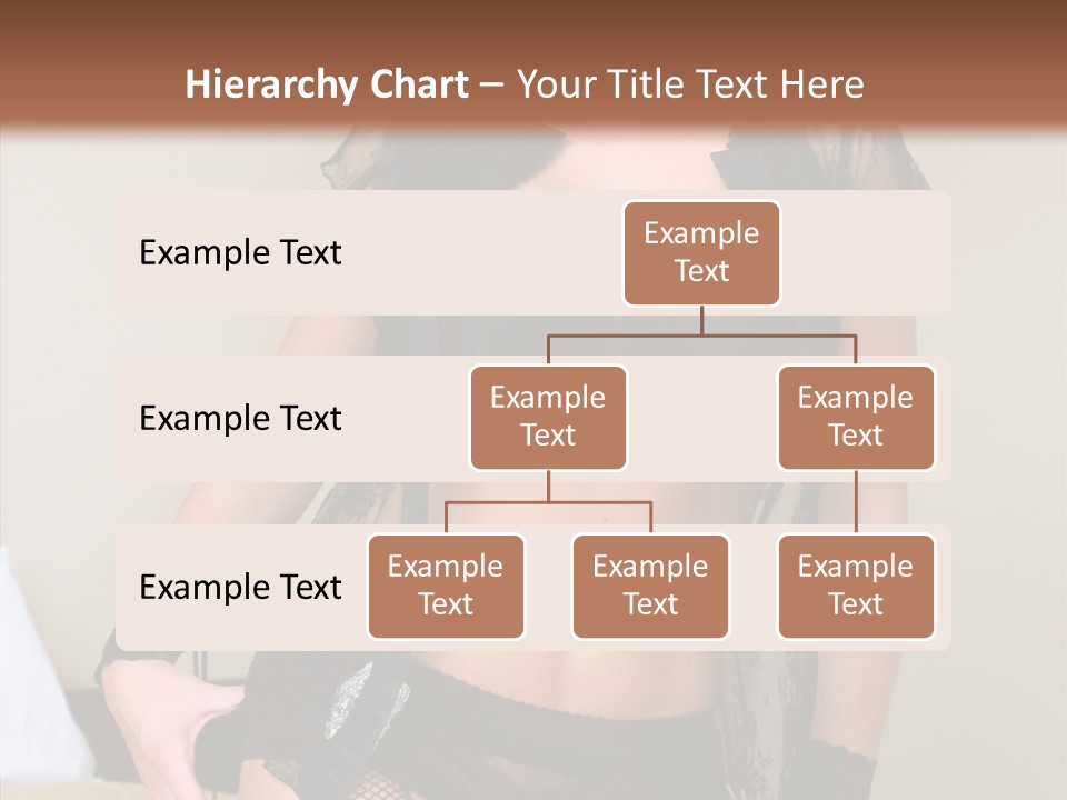 A Woman In Lingerie Posing On A Bed PowerPoint Template
