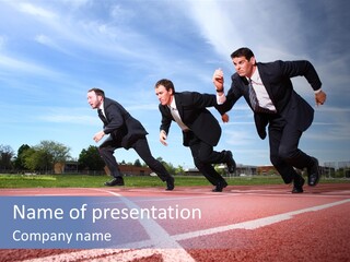 Effort Sky Caucasian PowerPoint Template