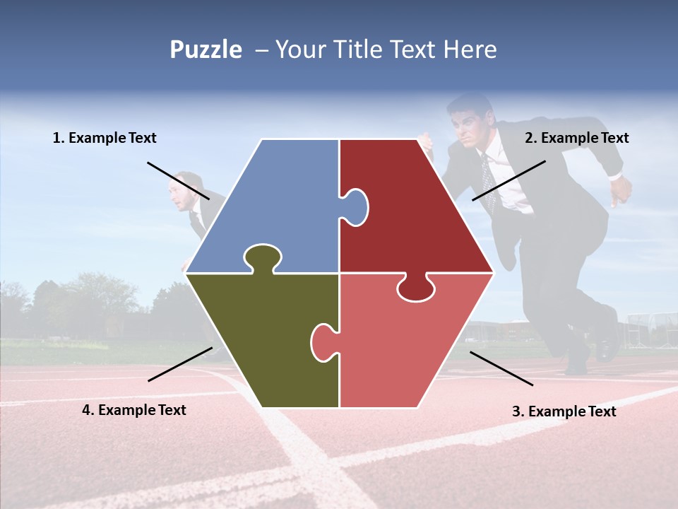 Effort Sky Caucasian PowerPoint Template