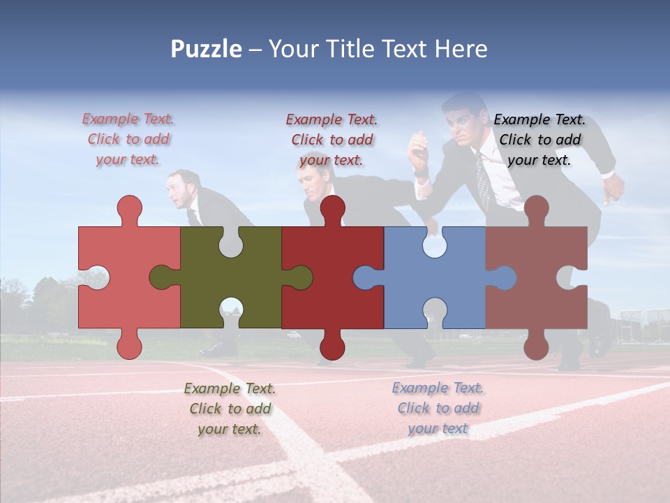 Effort Sky Caucasian PowerPoint Template