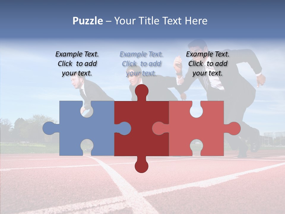 Effort Sky Caucasian PowerPoint Template