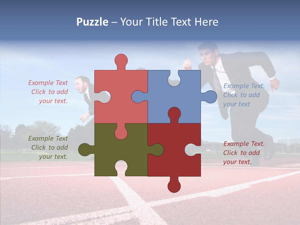 Effort Sky Caucasian PowerPoint Template