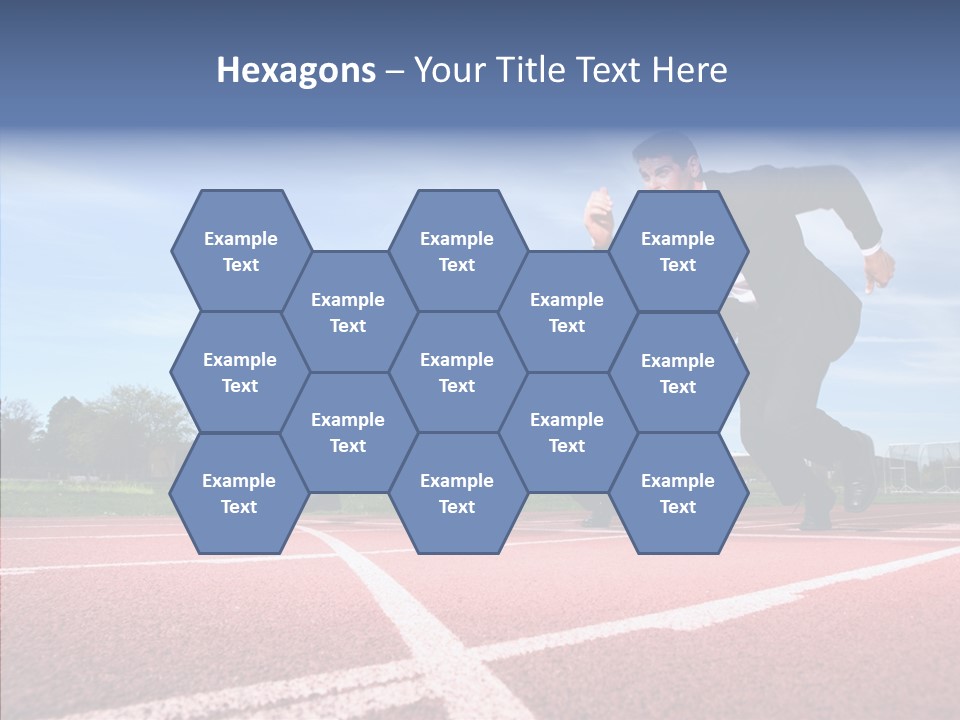 Effort Sky Caucasian PowerPoint Template