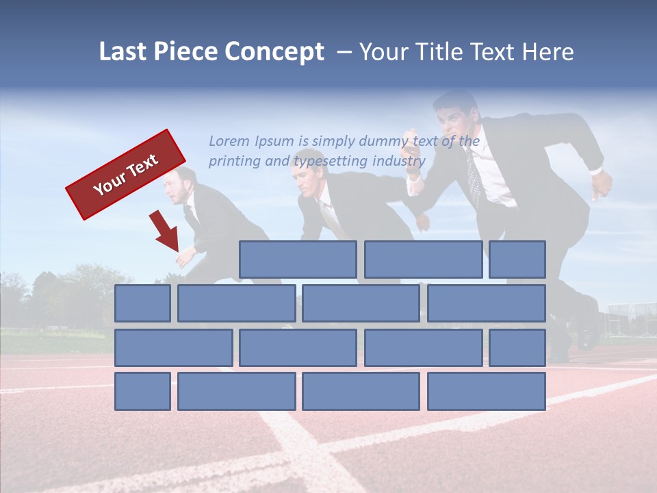 Effort Sky Caucasian PowerPoint Template