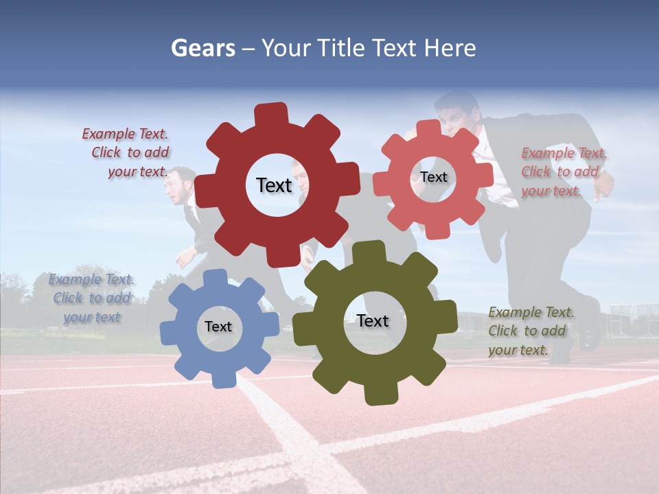 Effort Sky Caucasian PowerPoint Template