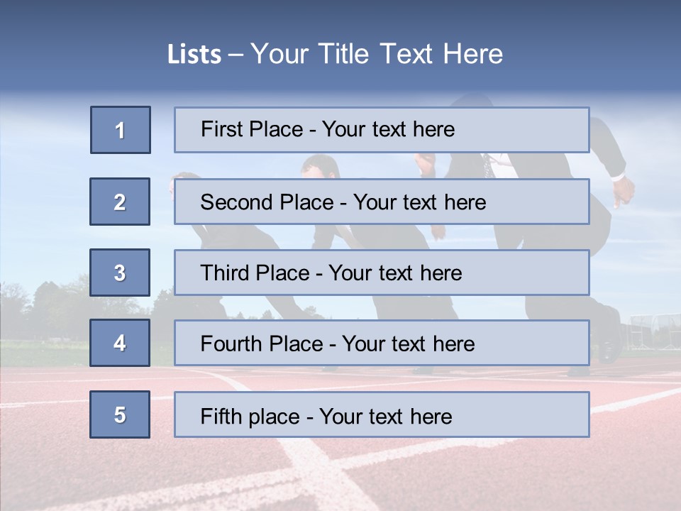 Effort Sky Caucasian PowerPoint Template