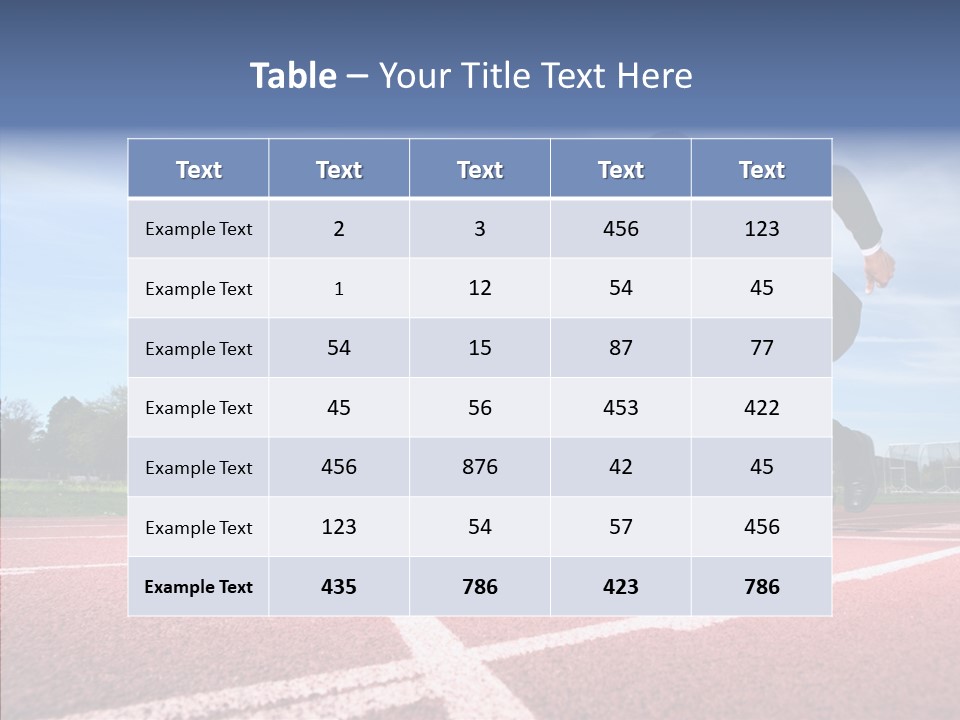 Effort Sky Caucasian PowerPoint Template