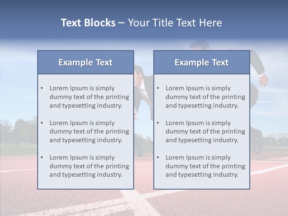 Effort Sky Caucasian PowerPoint Template
