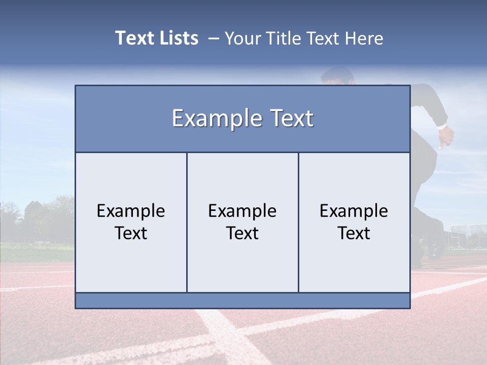 Effort Sky Caucasian PowerPoint Template