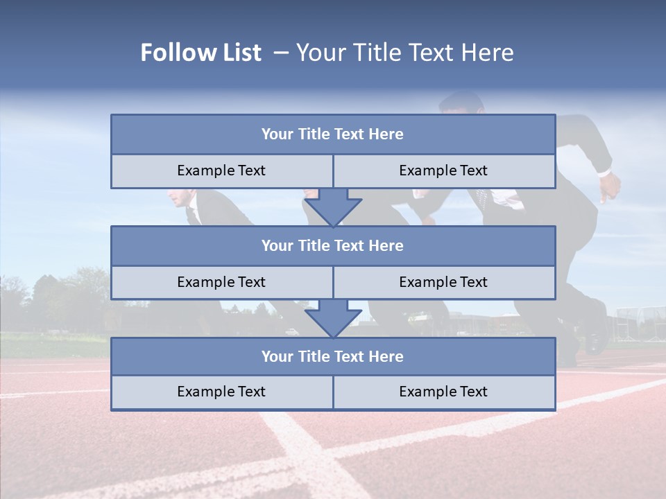Effort Sky Caucasian PowerPoint Template