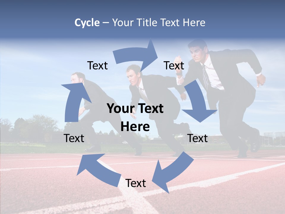 Effort Sky Caucasian PowerPoint Template