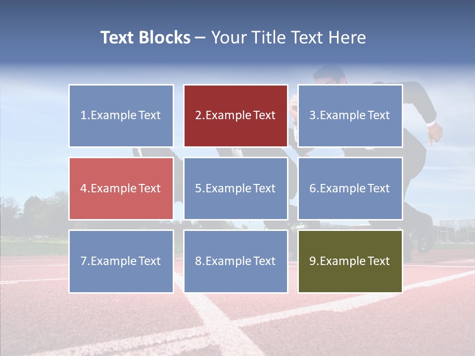 Effort Sky Caucasian PowerPoint Template
