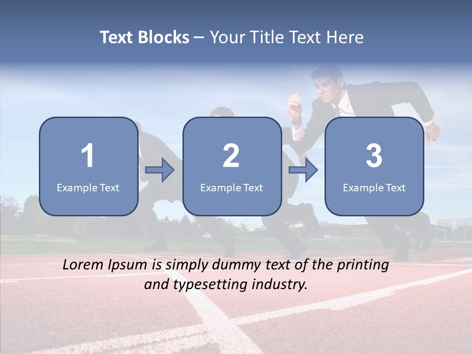 Effort Sky Caucasian PowerPoint Template