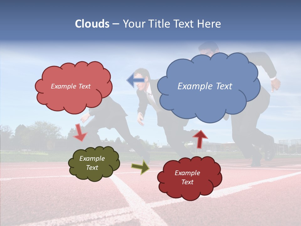Effort Sky Caucasian PowerPoint Template