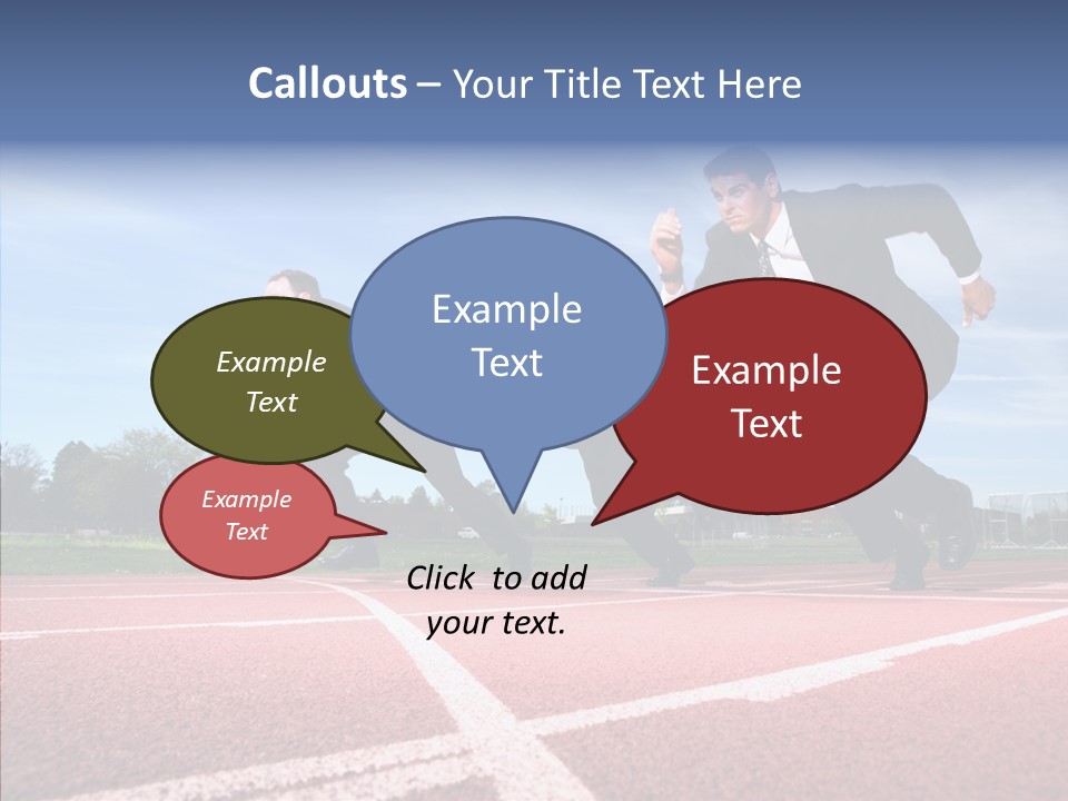 Effort Sky Caucasian PowerPoint Template