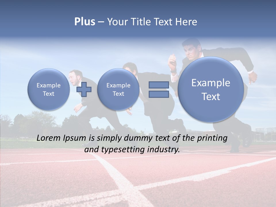 Effort Sky Caucasian PowerPoint Template