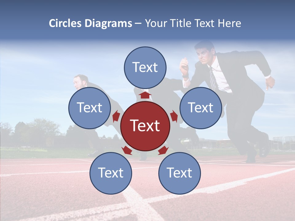 Effort Sky Caucasian PowerPoint Template