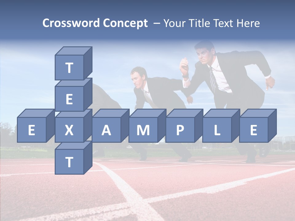 Effort Sky Caucasian PowerPoint Template