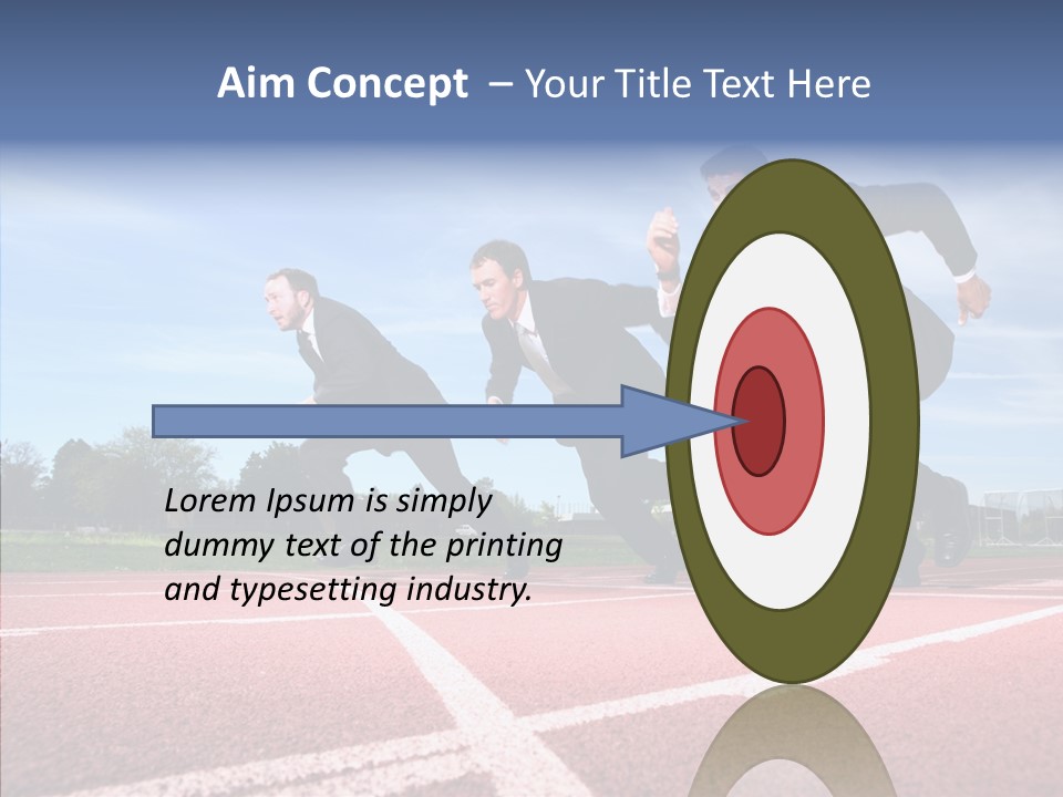 Effort Sky Caucasian PowerPoint Template