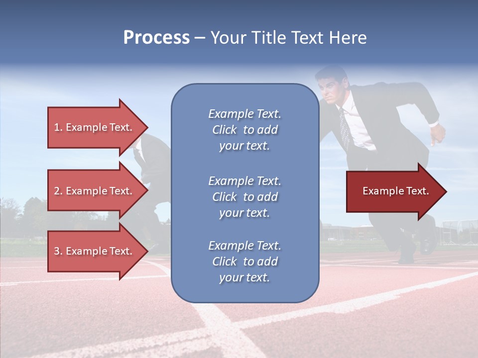 Effort Sky Caucasian PowerPoint Template