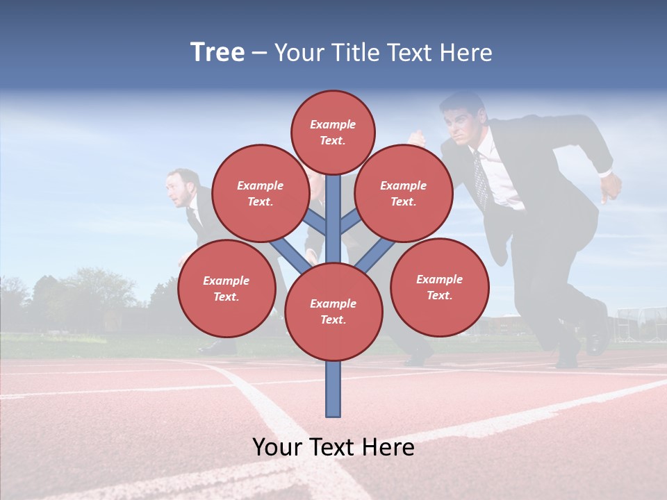 Effort Sky Caucasian PowerPoint Template